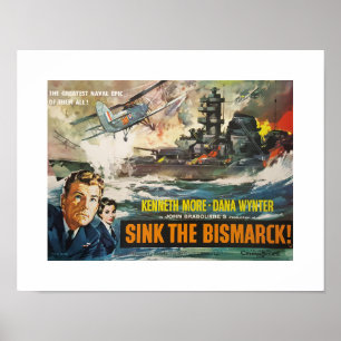 Póster de Hundir el Bismarck