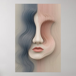 Poster de identidad líquido Resumen arte de pared