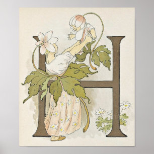 Póster de ilustración vintage de Ottilia Adelborg