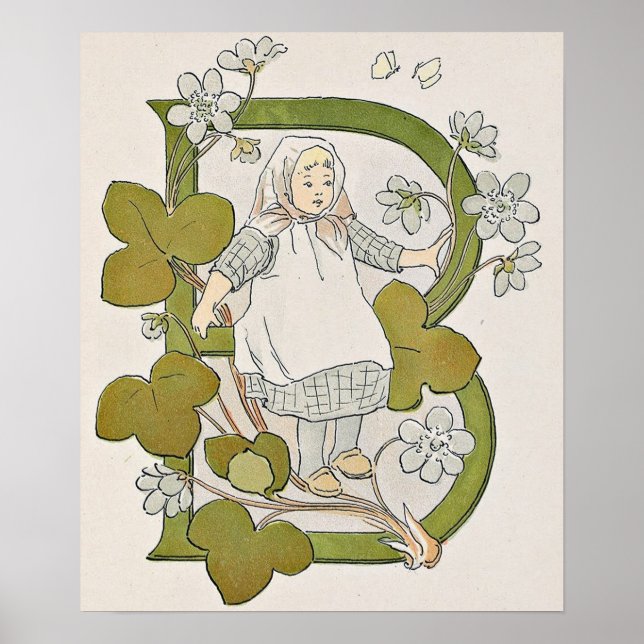 Póster de ilustración vintage de Ottilia Adelborg (Frente)