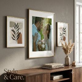 Póster de imagen de boda de pareja personalizado D