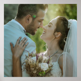 Póster de imagen de boda de pareja personalizado D