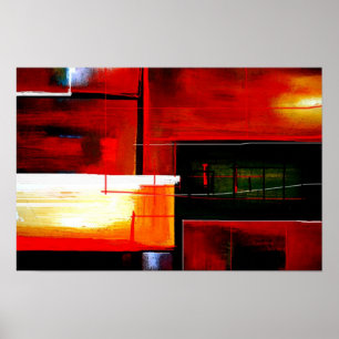 Poster de impresión de arte abstracto original