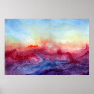 Poster de impresión de arte acuarela de Arpeggi