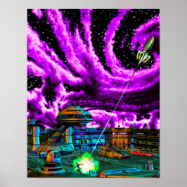 Poster de impresión de arte con ataque sorpresa (1