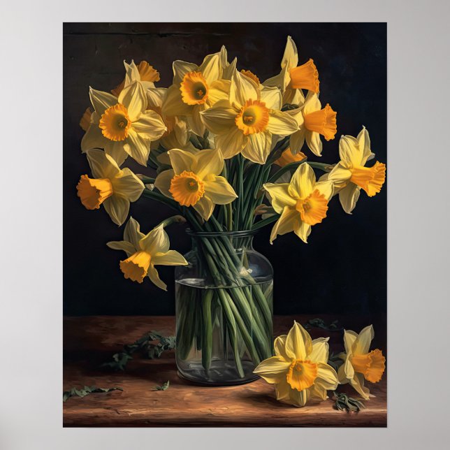 Poster de impresión de arte con flores de adobe am (Frente)