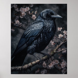 Poster de impresión de arte de cuerdas negras de C