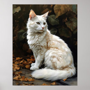 Poster de impresión de arte de gatos en ángulo tur