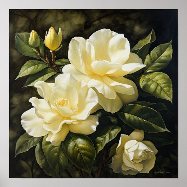 Poster de impresión de arte de las flores de Garde (Frente)