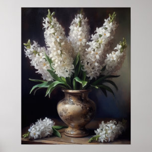 Poster de impresión de arte de las flores de jacin
