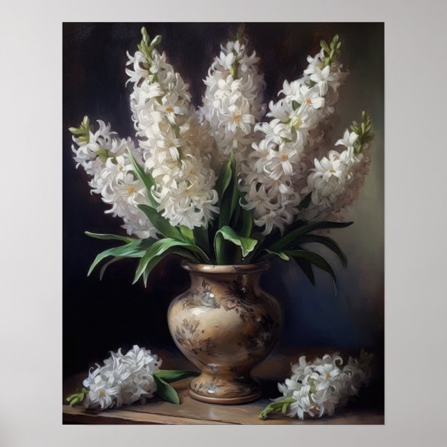 Poster de impresión de arte de las flores de jacin (Frente)