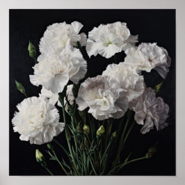 Poster de impresión de arte de las flores de los c