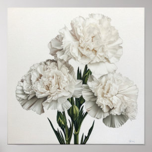 Poster de impresión de arte de las flores de los c