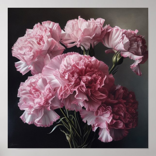 Poster de impresión de arte de las flores de los c (Frente)