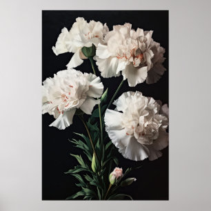 Poster de impresión de arte de las flores de los c