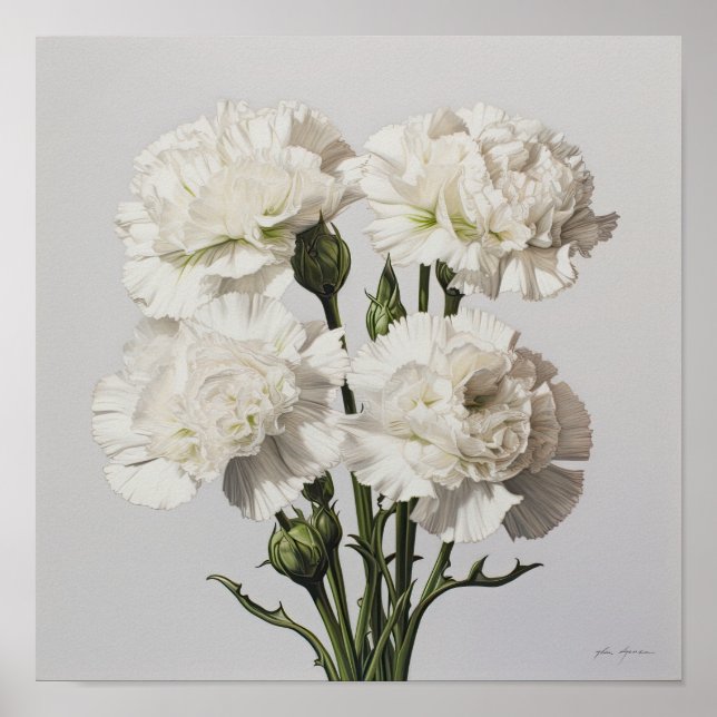 Poster de impresión de arte de las flores de los c (Frente)