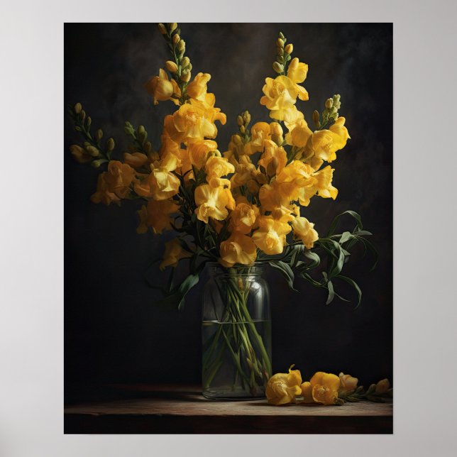 Poster de impresión de arte de las flores de Snapd (Frente)
