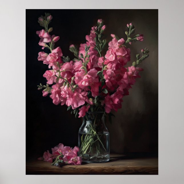 Poster de impresión de arte de las flores de Snapd (Frente)