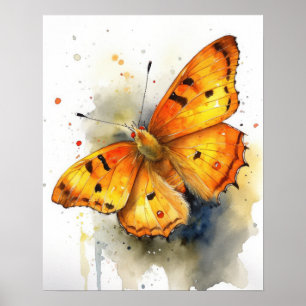 Poster de impresión de arte de mariposa de azufre 