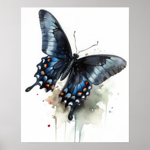 Poster de impresión de arte de mariposa de cola Sw