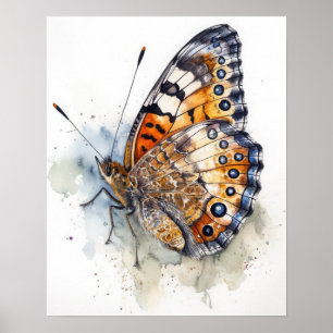 Poster de impresión de arte de mariposa de Pearl C
