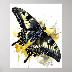 Poster de impresión de arte de mariposa gigante