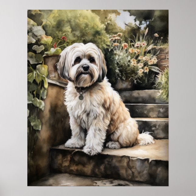 Poster de impresión de arte de perro cubano de Hav (Frente)