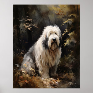 Poster de impresión de arte de perro de perro de p