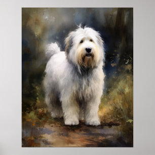 Poster de impresión de arte de perro de perro de p