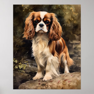 Poster de impresión de arte de perro en inglés Toy