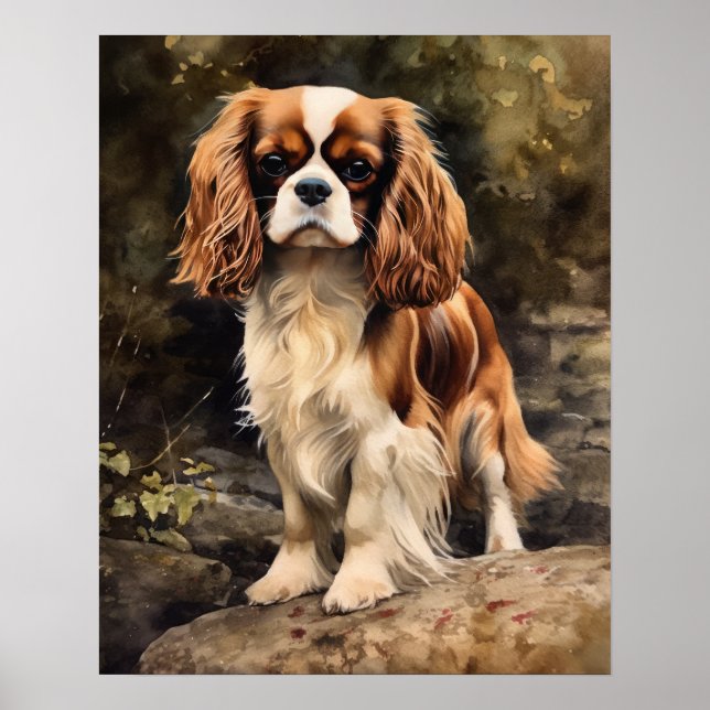 Poster de impresión de arte de perro en inglés Toy (Frente)