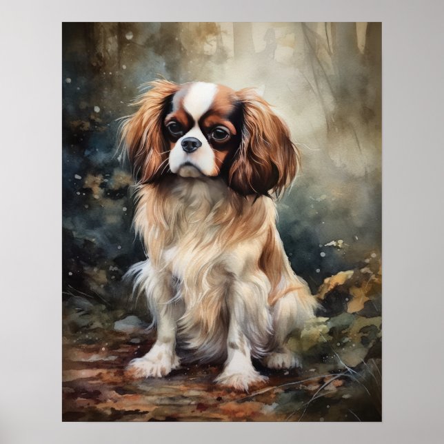 Poster de impresión de arte de perro en inglés Toy (Frente)