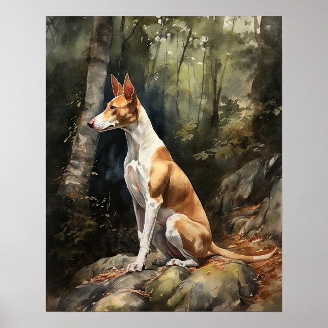 Poster de impresión de arte de perro enredado de I (Frente)