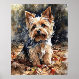 Poster de impresión de arte de perro más aterrador
