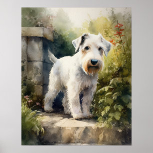 Póster de Impresión de Arte de Perro Terrier Sealy