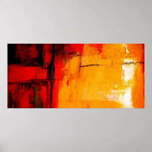 Poster de impresión de arte de pintura abstracto m