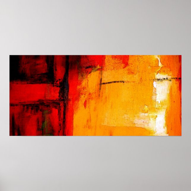 Poster de impresión de arte de pintura abstracto m (Frente)