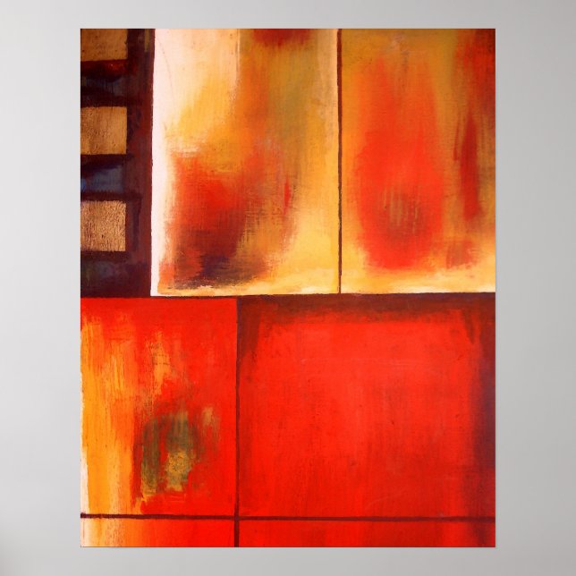 Poster de impresión de arte de pintura abstracto m (Frente)