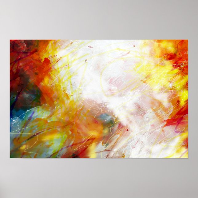 Poster de impresión de arte de pintura abstracto m (Frente)