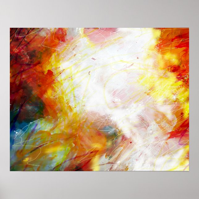 Poster de impresión de arte de pintura abstracto m (Frente)