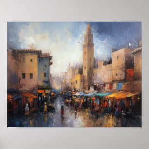 Póster de Impresión de Arte de Pintura de Marrakec