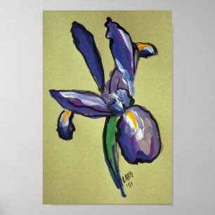 Poster de impresión de arte de pintura Iris modern
