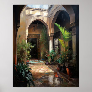 Poster de impresión de arte de pinturas de Marrake