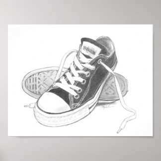 Poster de impresión de arte de Sneakers