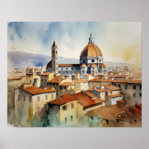 Póster de Impresión de Arte del Paisaje de Florenc