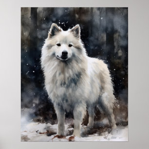 Poster de impresión de arte esquimal estadounidens