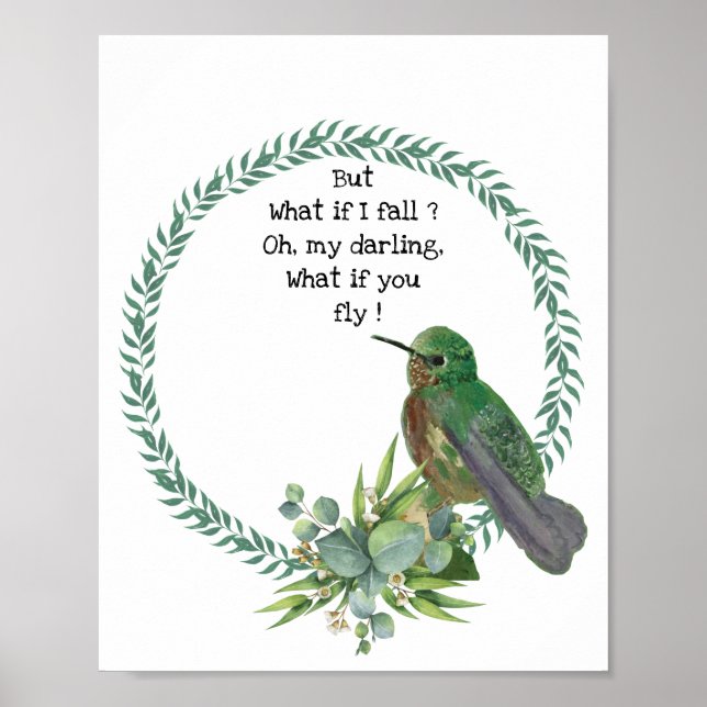 Poster de impresión de arte Hummingbird (Frente)