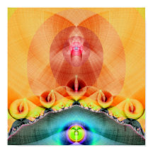 Poster de impresión de arte iluminado (12" x 12")