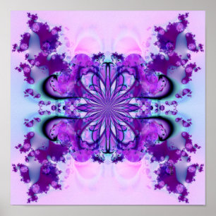 Poster de impresión de arte morado (12 por 12)