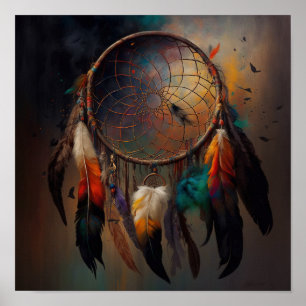 Poster de impresión de arte nativo americano Dream